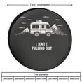thumbnail image 2 of Camping Spare Tire Cover 14 Inch I Hate Pulling Out Camper Weatherproof Universal Wheel Protectors Vintage Decorative Camping Universal Fit for Trailer SUV Truck Camper Travel Trailers Accessories, 2 of 8