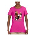 thumbnail image 2 of If It's Not a Bassett Hound Its Just a Dog Gift | Womens Dog Lover Graphic T-Shirt, Fuschia, Large, 2 of 3