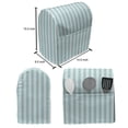 thumbnail image 5 of Stripes Lounger Chair Bag, Vertical Line Pattern in Pastel Colors Abstract Geometric Composition, High Capacity Storage with Handle Container, Lounger Size, Pale Blue Pale Sea Green, by Ambesonne, 5 of 5