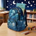 thumbnail image 3 of DISNIMO Jellyfish Flower Printed Girls Backpack Cute School Backpack for Kids Teens Girls Lightweight 17 Inch Bookbag with Padded Strap for Primary Middle Students, Back to School Gifts, 3 of 7