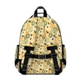 thumbnail image 3 of Yellow Lemon Fruit Mixed Fruits Yellow Pattern Backpack for School,Cute School Bag,Schoolbag with Adjustable Shoulder Straps & Padded Back,15.25"x11.5"x5.25", 3 of 5