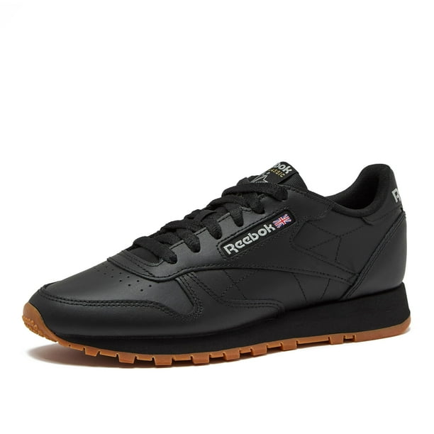 Zapatillas Reebok Classic Leather para mujer, color negro/blanco, talla 5-12