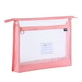thumbnail image 1 of Clearance! New Transparent Double Layer Nylon Handbag for Subject Classification Exam Paper Storage Mesh Document Bag Office&Craft&Stationery,Red, 1 of 9