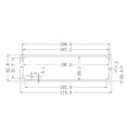 thumbnail image 4 of Aluminum Enclosure, Split Type Practical Aluminum Box, 33x114x150mm Black For Printed Circuit Board Instruments, 4 of 8