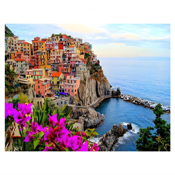 BESTSKY 2026 New 500 Piece Puzzles for Adults,Family Puzzle Activity Jigsaw Puzzles 500 Pieces,Colorful City Puzzle Puzzles for Adults,Style2,18*11In