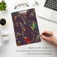 thumbnail image 4 of FMSHPON Birds ButterfliesFlowers Clipboard Hardboard Wood Nursing Clip Board and Pull for Standard A4 Letter 13x9 inches, 4 of 7