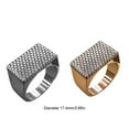thumbnail image 3 of Anillo masculino Diseño especial Anillos para hombres Pequeña ligereza Fácil almacenamiento Dedo Joyería Decoración Accesorios Navidad Ropa, zapatos y accesorios Miscelánea Plata talla 7 Sonducket AP014665-02, 3 of 6