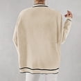 thumbnail image 6 of Plus Size Knit Cardigan Sweater Open Front Long Sleeve Pocket Outwear Cozy Casual Loose Fit Jacket For Fall Winter Fashion Women Casual Dress Sweater Long Sleeve Hoodie Womens Long Hooded Sweatshirt, 6 of 9