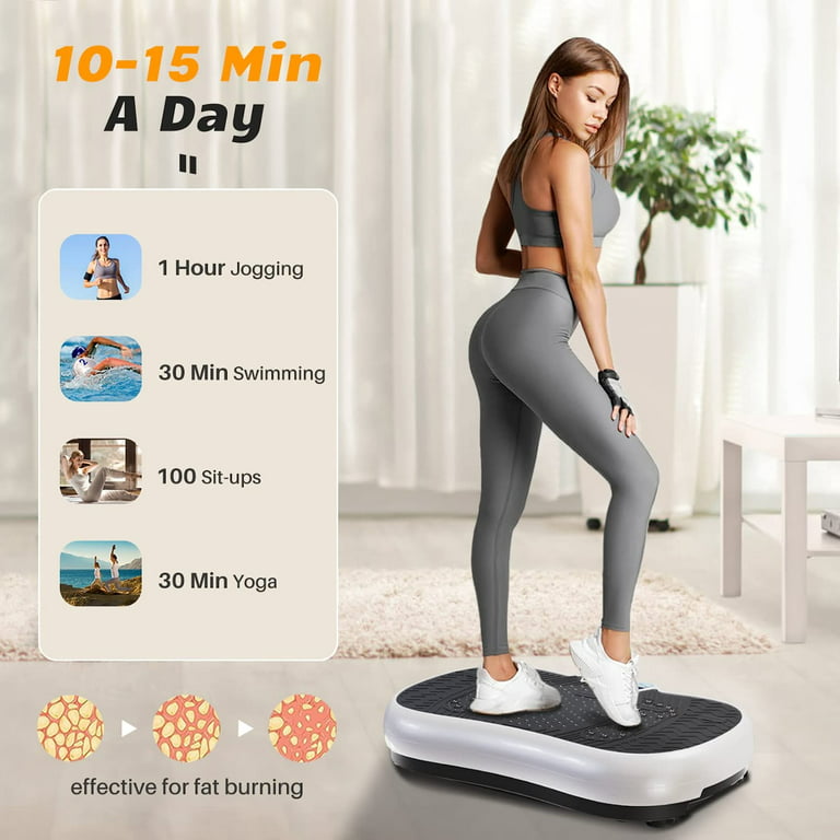 LifePro Waver Vibration Plate Home Workout Equipment for Weight Loss &  Toning Muscle Exercise Machine, Black 