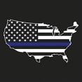 thumbnail image 3 of Rothco Thin Blue Line America Map T-Shirt, 3 of 4