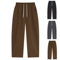 thumbnail image 1 of Styesk Men's Pants Men's Casual Sport Pocket Drawstring Solid Color Elastic Waist Jogger Pants, 1 of 1