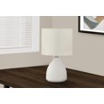 thumbnail image 1 of Monarch Specialties Lighting, 17"h, Table Lamp, Cream Ceramic, Ivory / Cream Shade, Modern, 1 of 5