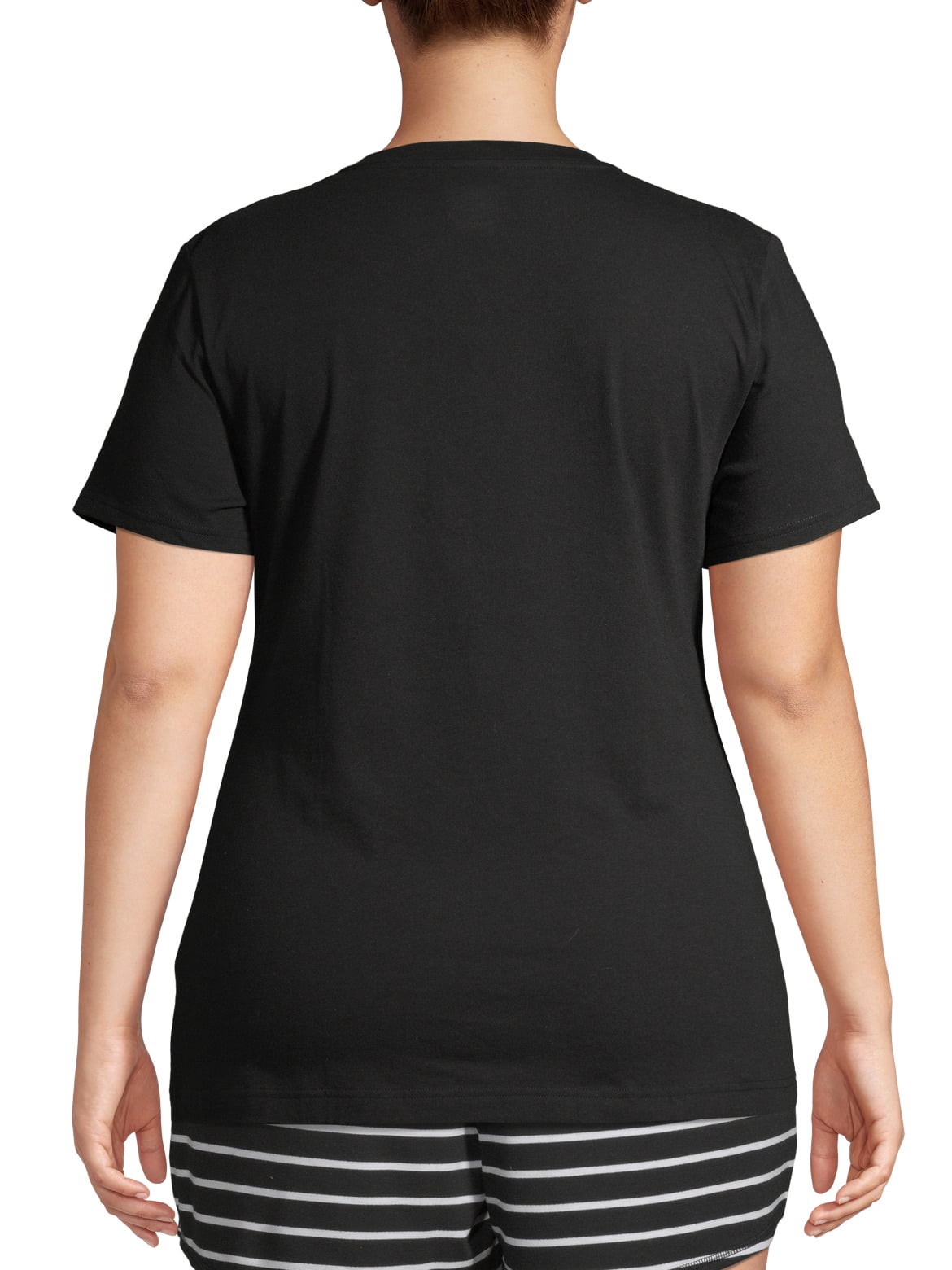 Athletic Works Women's Plus Size Core V-Neck Short Sleeve T-Shirt