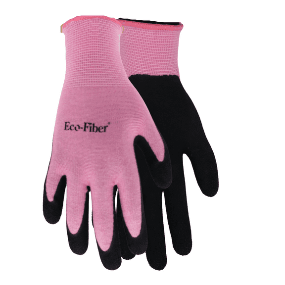 Red Steer 1151 Eco-Fiber Pink Bamboo General Purpose Gloves, Latex Palm, Sizes S-L, Sold by Pair (Small)