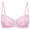 Sweet Pink, variant on Women's Sexy Lace Bra Underwire Balconette Unlined Demi Sheer Plus Size