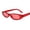 Red, variant on Womens Fashion Sunglasses UV400 Protection Small Frame Candy Color Plastic Frames High Strength Lenses Classic
