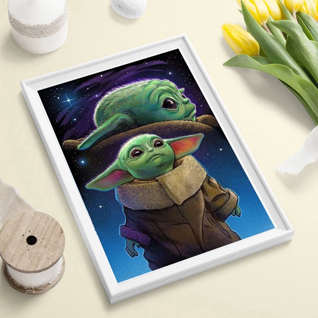 Cuadros Decorativos 5D bricolaje completo taladro diamante pintura Yoda Cruz puntada bordado costura conjunto Ndcxsfigh Nuevos Originales