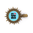 thumbnail image 1 of German Dialect I Love You Text Title Hairpin Sun Headwear Retro Metal Clips Pin, 1 of 3