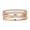 Rose Gold, variant on 1CT Wedding Band in Multi-Row Crossover Pave Zirconia for Women, Wrap Engagement Ring in 925 Sterling Silver for Her Silver Size 7