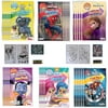 (30 Pack) Grab & Go Play Packs Set Cartoon Stickers for Kids Coloring Books Crayons Party Favors Bulk for Boys Girls Avengers Star Wars Princess Paw Patrol