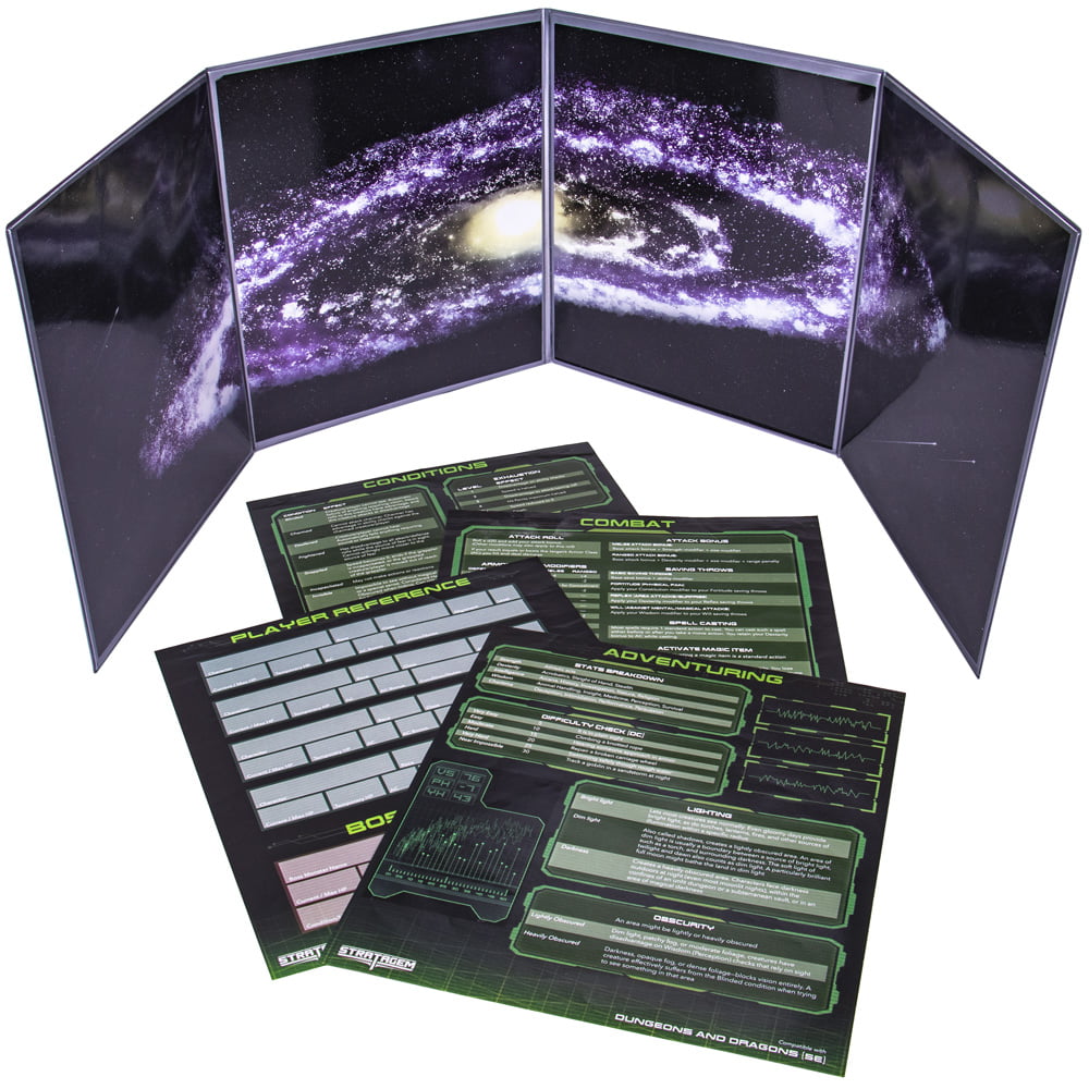 The Master's MATRIX 4-Panel CustomGM Screen with InsertsSci-Fi Tabletop RPG 