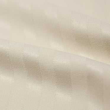 Sweet Home Collection  Dobby Stripe 6-Piece Bed Sheet Set Beige Twin