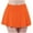 Orange, variant on Lenpel Women's Skorts Soft Comfy High Waisted Solid Color Mini Tennis Skirt with Shorts Summer Athletic Workout Skorts