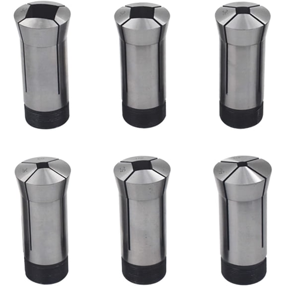 waltyotur Collet Set 5C Square Hole Collet 1/4-3/4 Inch for Machining Turning 6 Pcs