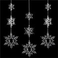 thumbnail image 2 of Todaioua Christmas Tree Decorations Crystal Christmas Ornaments 10 PCS, Acrylic Icicle Ornaments Snowflake Decorations Christmas Tree Ornaments for Christmas Party Decorations Supplies, 2 of 5