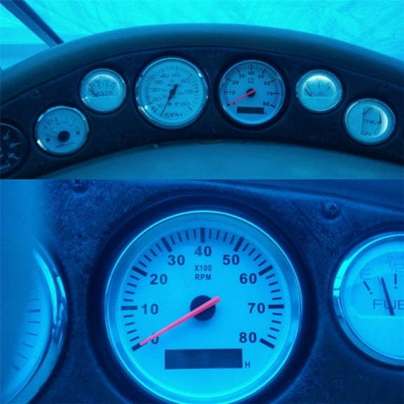 Zyutaosan 85Mm Car Marine Tachometer Boat Gauge Digital Hourmeter Diesel Engine Tacho Gauge Waterproof 0-8000 Rpm