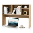 thumbnail image 1 of Costway Computer Desktop Bookcase Countertop Storage Bookshelf Organizer with 4 Cubbies Natural, 1 of 10