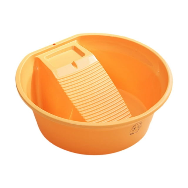 Lavabo de tabla de lavar, lavabo de limpieza con tabla de lavandería, de lavado portátil para camisetas, ropa interior, calcetines, lavado a mano Amarillo
