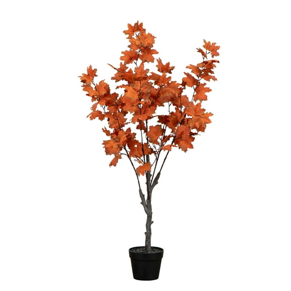 Nearly Natural 4ft. Autumn Smoky Maple Artificial Fall Tree