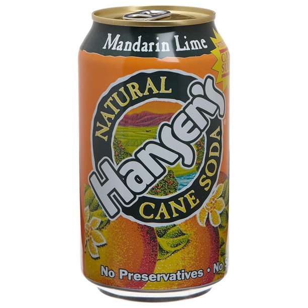 Hansen S Soda Mandarin Lime 12 Ounce Pack Of 24 Walmart Com Walmart Com