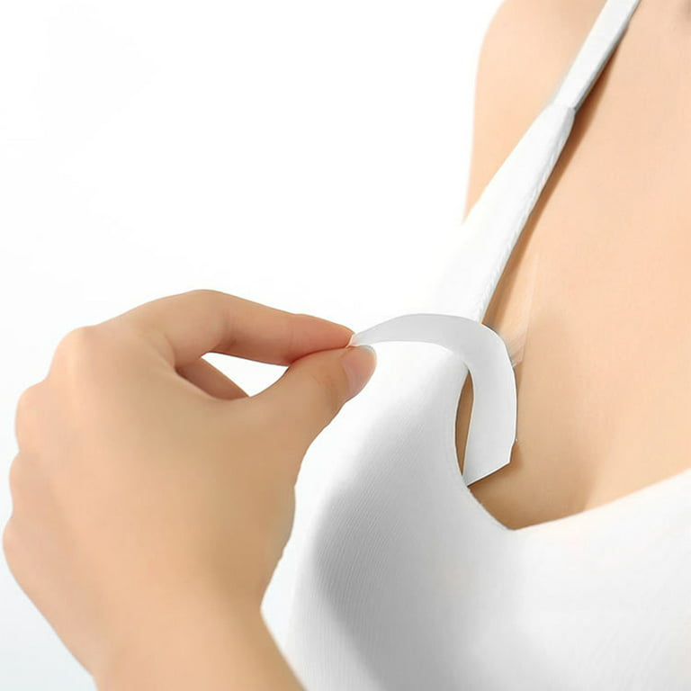 Anself Double Sided Fashion Body Tape Clear Bra Strip Adhesive V-neck Women  Secret Tape For Low-cut Dress