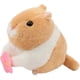 thumbnail image 1 of Pull string plush hamster toy wind-up electric wagging tail rotating interactive toys, brown, 16 cm, 1 of 4