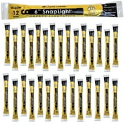 Cyalume SnapLight 6" Industrial Grade Light Sticks - Yellow ( 30 Pack)