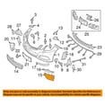 thumbnail image 3 of For 10-13 Benz E63 AMG Front Fog Lamp Cover Outer Grille Grill Insert Left Side, 3 of 3