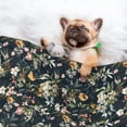 thumbnail image 3 of Pofeuu Watercolor Floral Print Puppy Blanket,Dog Blankets,Pet Blanket Cozy Cat Blankets for Indoor Cats, Fuzzy Pet Blanket for Kitten Doggy Dog Blankets-Small, 3 of 8