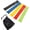 Multicolos, variant on Wangrunqiang Exercice Bands with Instruction Guide and Carry Bag, Pilates Flexbands, Set of 5