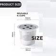 thumbnail image 4 of Reusable Stainless Steel Coffee Pods 5-Hole MultiStream Filters Refillable for Keurig Brewers Eco-Friendly Durable Metal Coffee Filters, 4 of 6