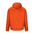 thumbnail image 4 of bbymog Men's Fashion Sweatshirts Print Long Sleeve Pullover Oversized Solid Color Drawstring Hoodies with Pocket Orange B XXXL, 4 of 5