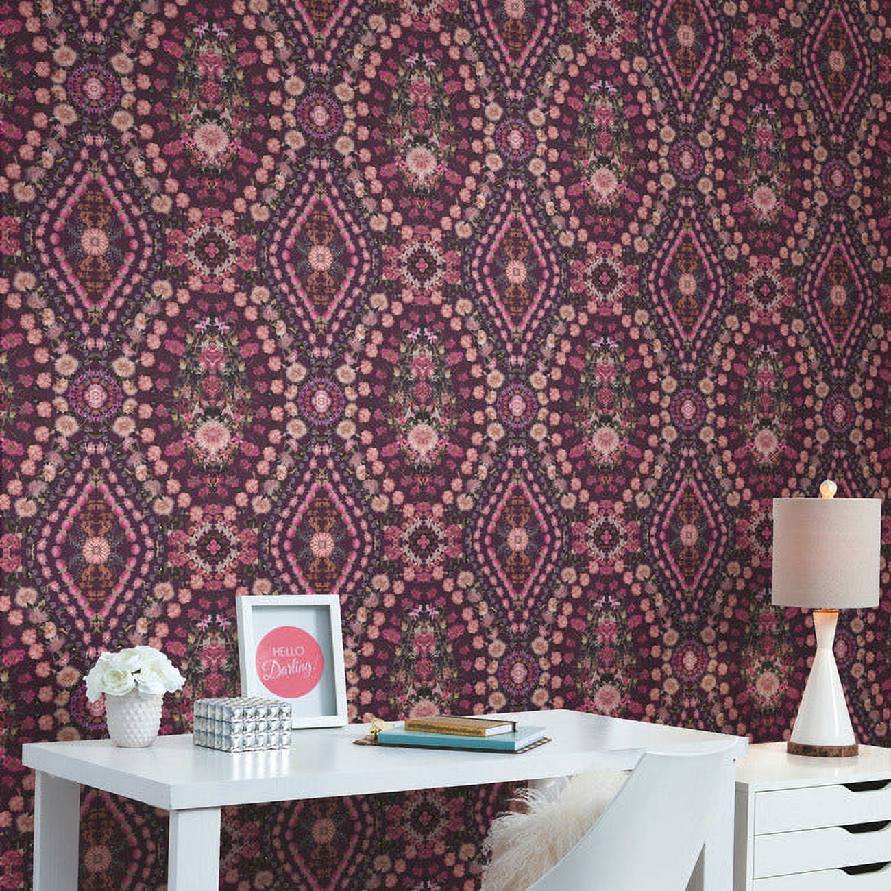 Mr. Kate Dried Flower Kaleidoscope Peel & Stick Wallpaper