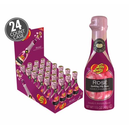 Jelly Belly Sparkling Rosé Flavored Jelly Beans  Case of 24 1.5 oz Bottles