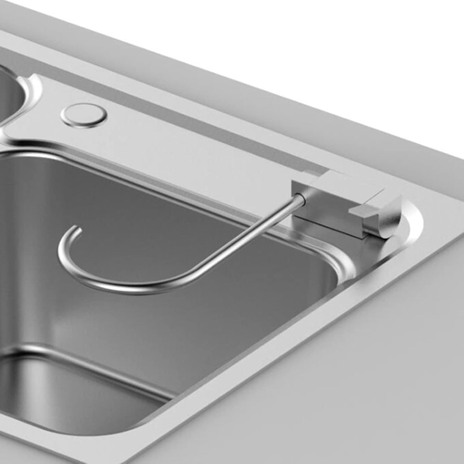 Kitchen Drinking Water Tap Folding Cooling Only Stainless Steel Kitchen Water Filter Faucet Brushed