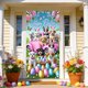 thumbnail image 5 of CaiYueKe Easter Door Curtain Spring Holiday Decorations Bunny Egg Pattern Party Supplies Wall Hanging Decorative Banner for Home Indoor Outdoor Festival Celebration, 5 of 9