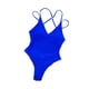 thumbnail image 2 of Trajes de baño para mujer, monokini, traje de baño con copa acolchada, sin espalda, cuello en V, halter M, 2 of 7
