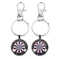 thumbnail image 1 of MOVTOTOP Mini Dartboard Keychain Zinc Alloy Multi Color Great Gift Idea for Decoration Use 2 Pieces, 1 of 8