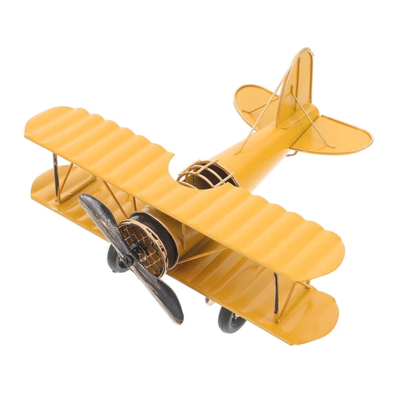 FRCOLOR  Desktop Handicraft Plane Aircraft Model Retro Airplane Office