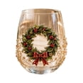 thumbnail image 2 of 3D Christmas Glass Art Cup Drinking Glasses, Christmas Stemless Wine Glasses, 3D Drinking Glass Cup for Coffee Cocktails Whiskey Soda, Unique Christmas Gift, 2 of 6